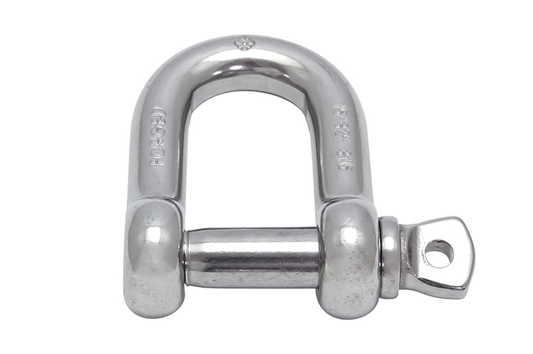 Stainless Steel Straight D Shackle with Screw Pin, S0115-0004, S0115-0005, S0115-0006, S0115-0008, S0115-0010, S0115-0012, S0115-0013, S0115-0016, S0115-0020, S0115-0022, S0115-0025, S0115-0032 Stainless Steel Straight D Shackle with Screw Pin Forged, S0117-0005, S0117-0006, S0117-0008, S0117-0010, S0117-0012, S0117-0016, S0117-0020